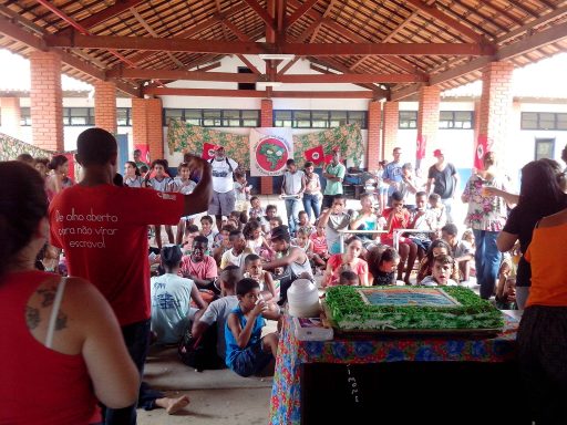 Plenaria dos Sem Terrinha no Colégio Agrícola Antônio Sarlo, no Município de Campos dos Goytacazes. Foto: Setor de Educação MST RJ