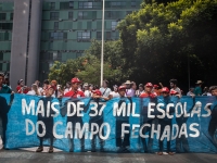 VI Congresso MST, Brasilia. Dia 3. OcupaÃ§ao do MEC pelos Sem Terrinho